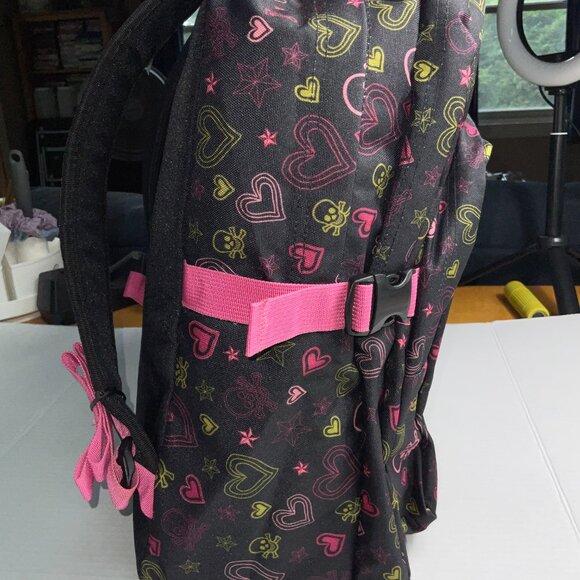 NWT Trans by JanSport Backpack - Skull & Hearts Pattern - Picture 7 of 15